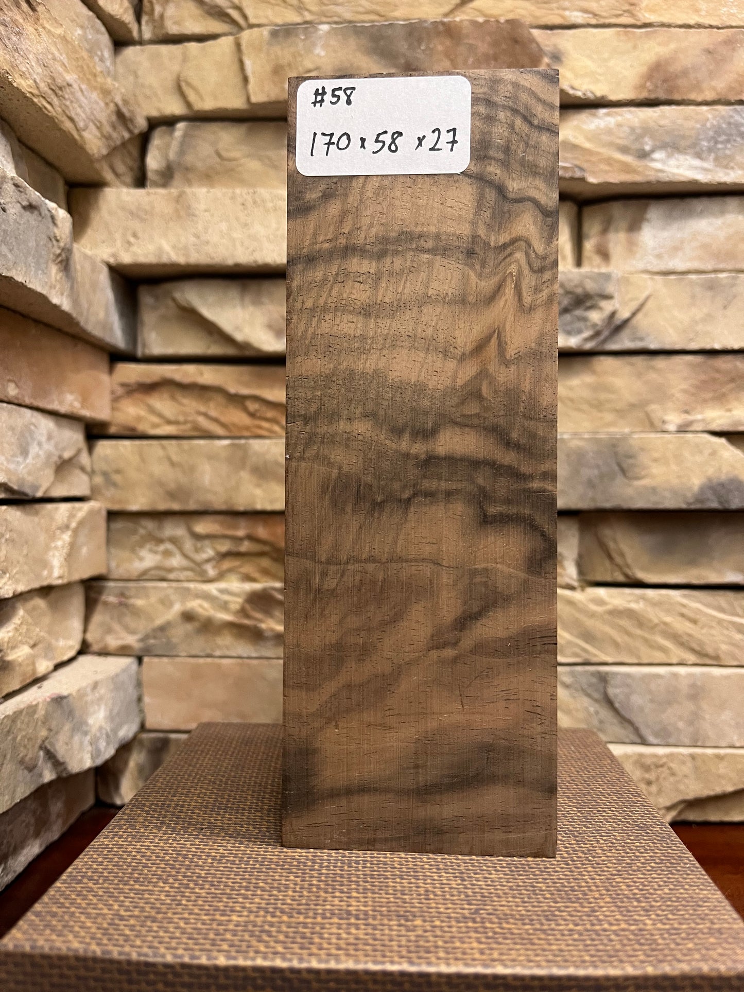 Turkish Walnut Block #58.     (1 Piece)