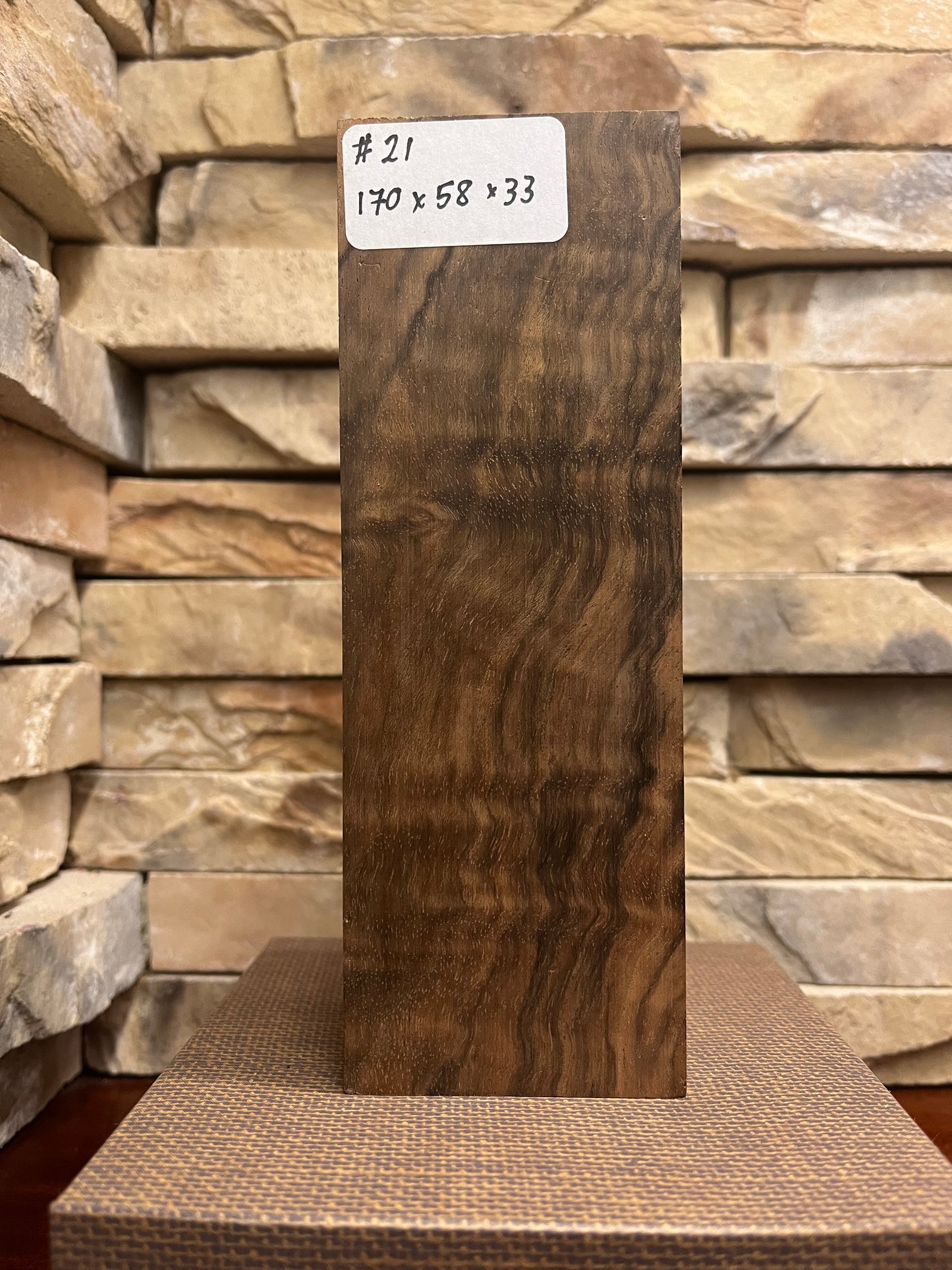 Turkish Walnut Block #21.     (1 Piece)