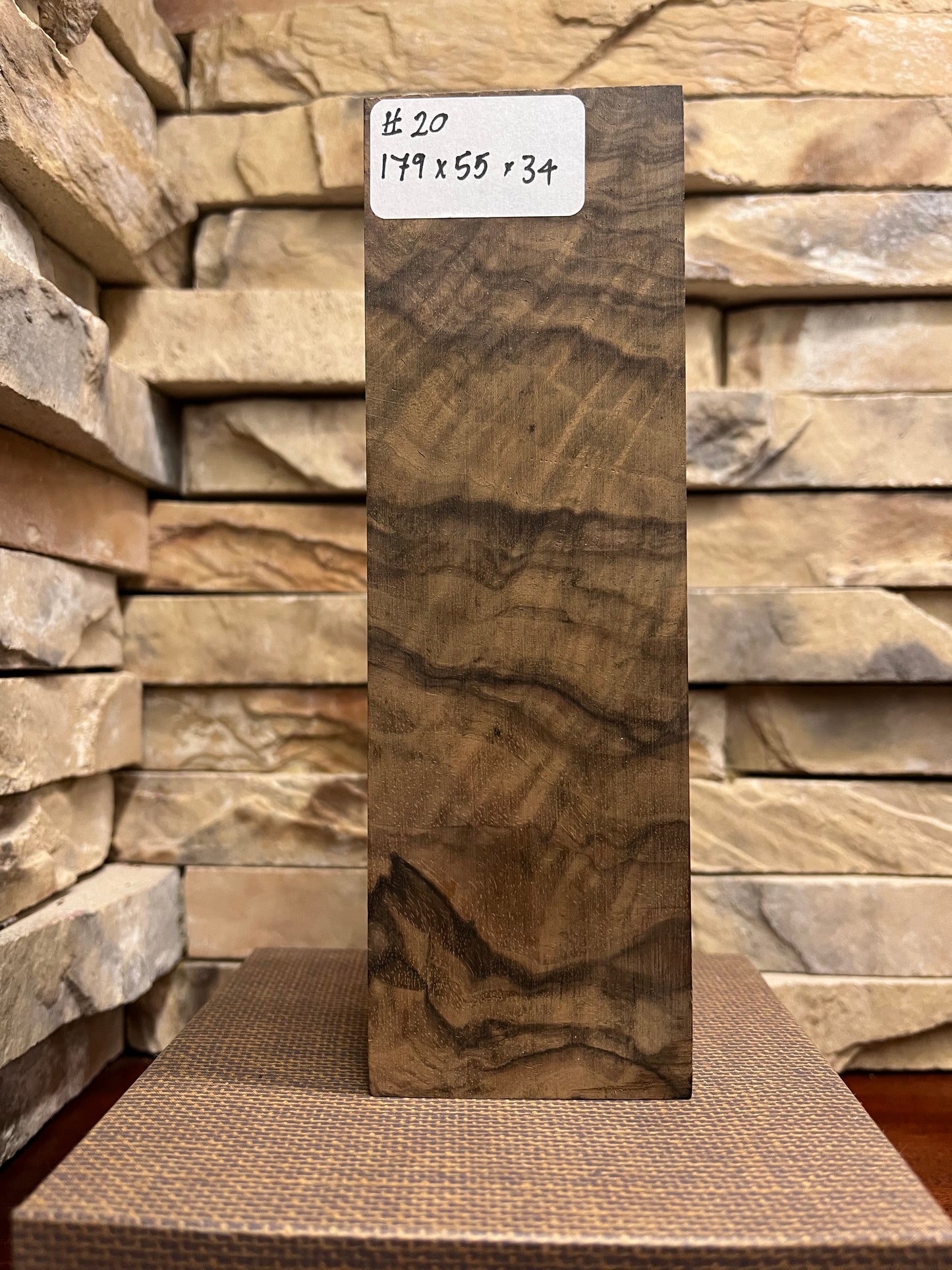 Turkish Walnut Block #20.     (1 Piece)
