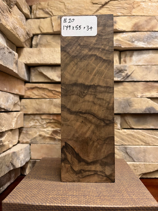 Turkish Walnut Block #20.     (1 Piece)